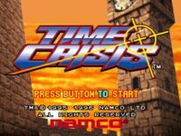 une photo d'Ã©cran de Time Crisis sur Sony Playstation